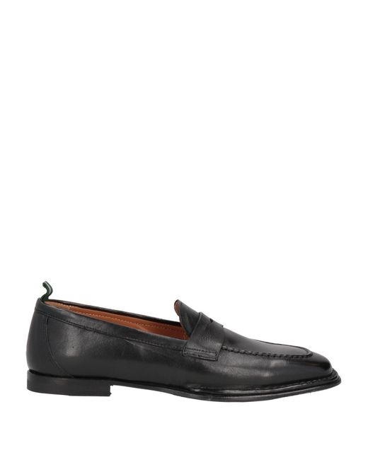 Green George Black Loafers