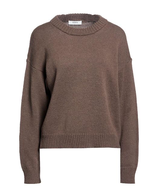 Alpha Studio Brown Sweaters