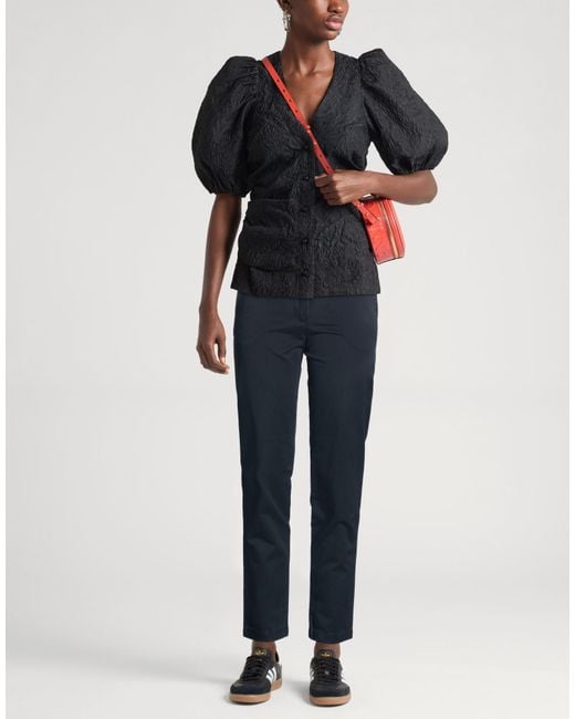 Calvin Klein Blue Khakis Collection Midnight Pants Cotton