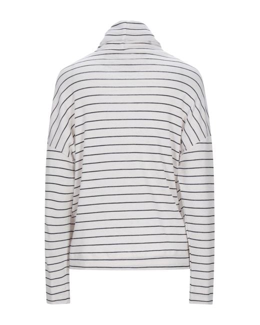 Alysi Gray Ivory Turtleneck Wool, Acrylic