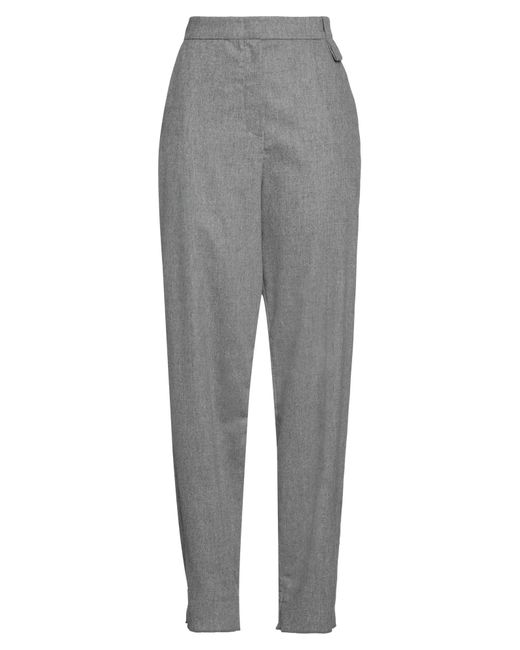 Emporio Armani Gray Light Pants Virgin Wool, Cashmere, Elastane