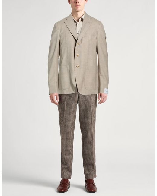 Caruso Natural Blazer Wool for men