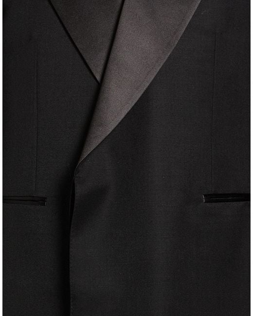 Dunhill Black Blazer Wool for men