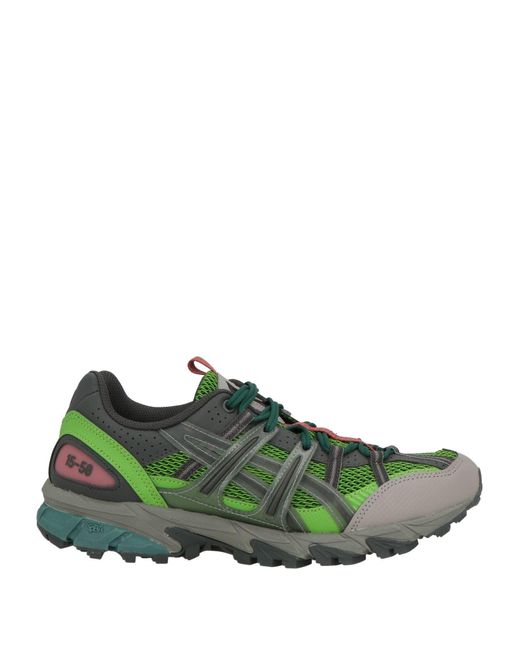 Asics Green Sneakers Textile Fibers for men