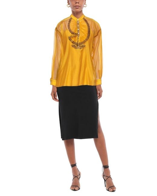 Top Tory Burch de color Yellow
