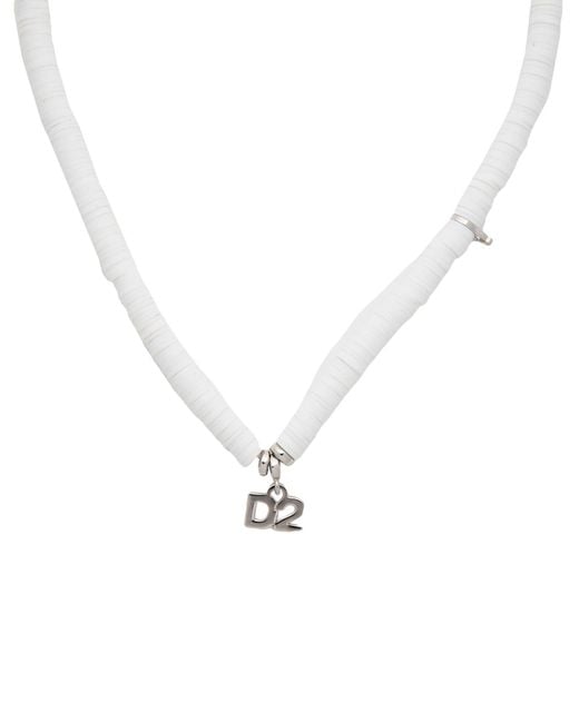 DSquared² White Necklace for men