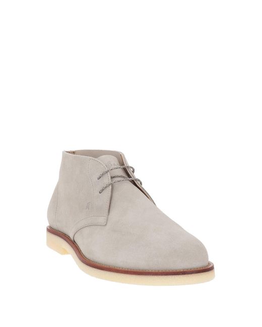 Hogan Gray Ankle Boots for men