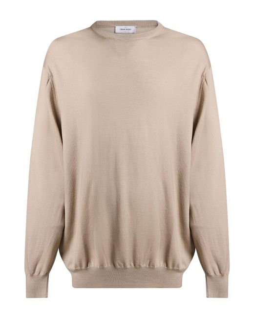 Gran Sasso Natural Light Sweater Wool for men