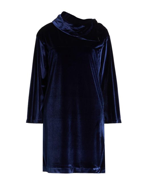 Caliban Blue Midnight Mini Dress Polyester, Elastane
