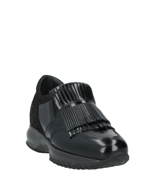 Hogan Black Loafers Leather