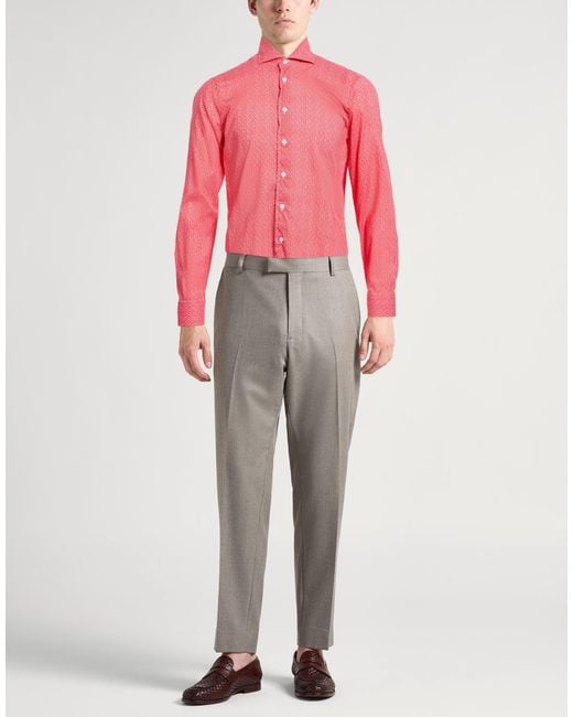 Camisa Fedeli de hombre de color Pink