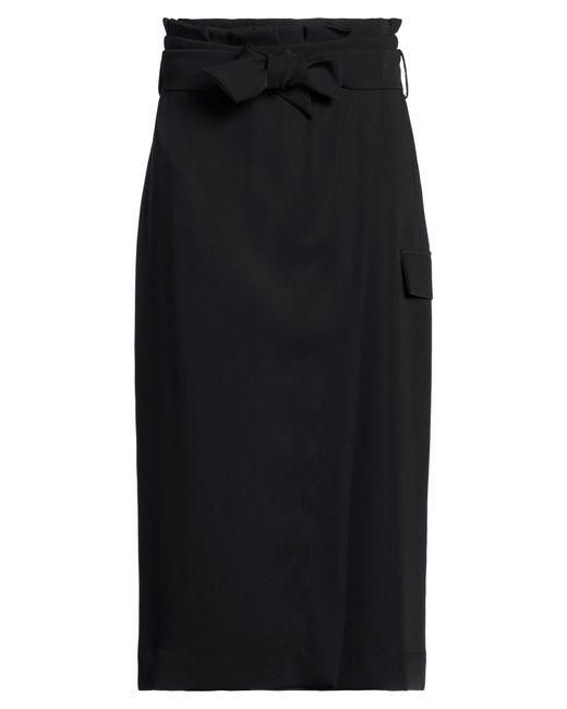 Collection Privée Black Midi Skirt Polyester