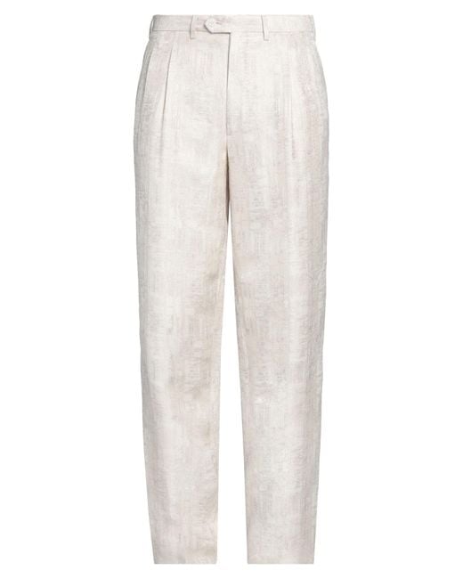 Pantalone di Giorgio Armani in White da Uomo