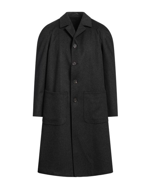 Lardini Black Coat Wool for men