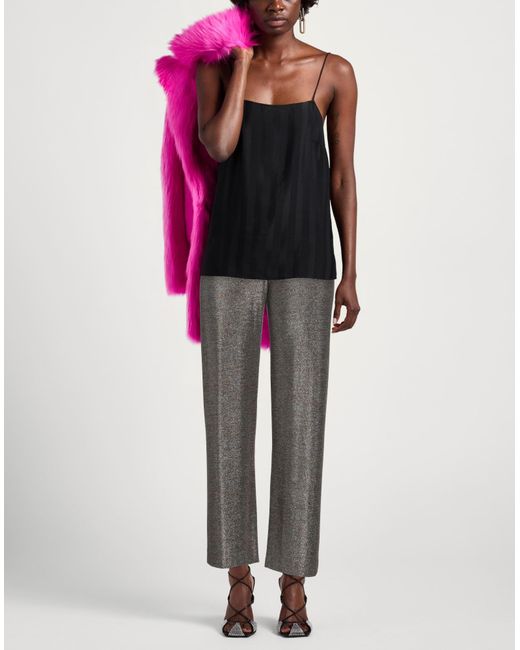 Seductive Gray Pants Polyamide, Polyester, Elastane