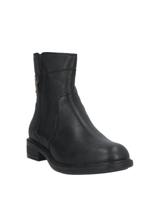 Geox Black Ankle Boots Leather