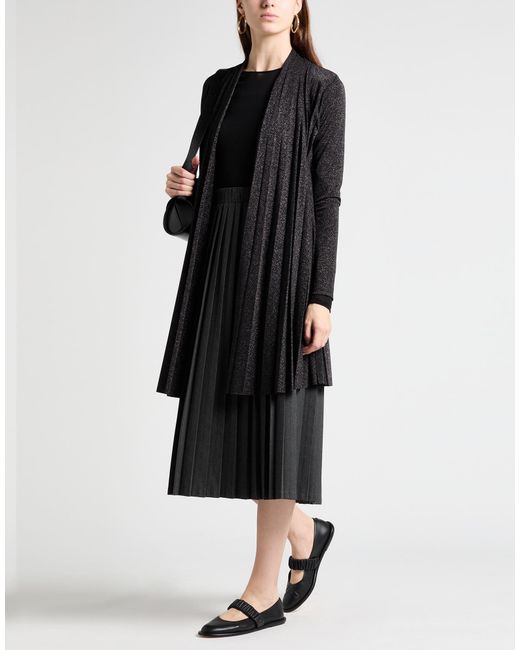 Kaos Black Cardigan Polyester, Viscose, Polyamide, Elastane
