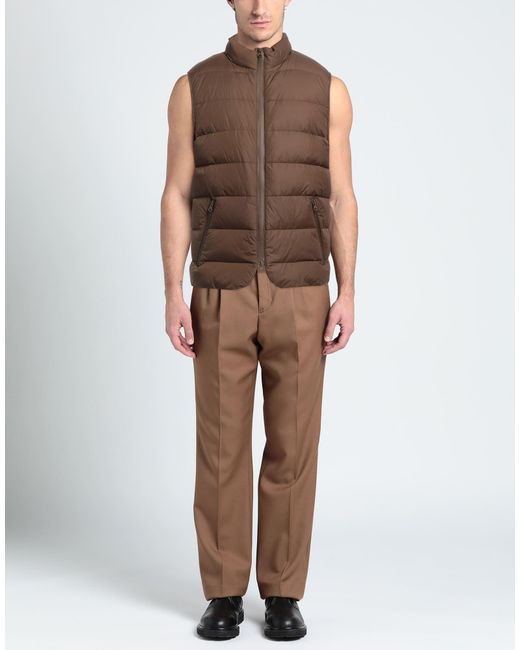 Paoloni Brown Down Jacket for men