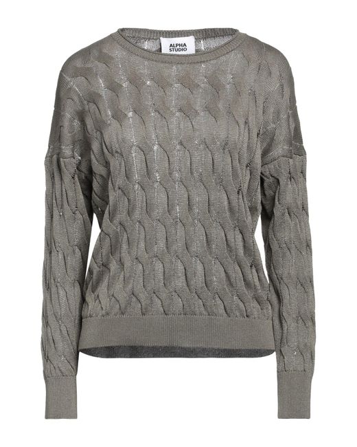 Alpha Studio Gray Pullover