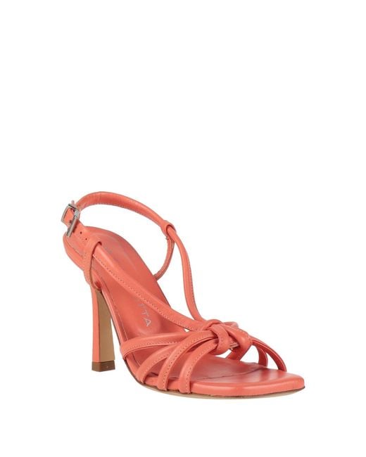 Guglielmo Rotta Pink Sandals Leather