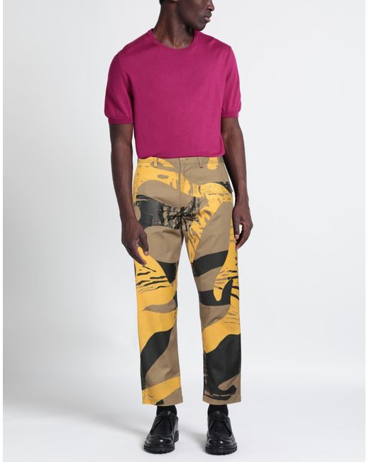 Dries Van Noten Yellow Trouser for men