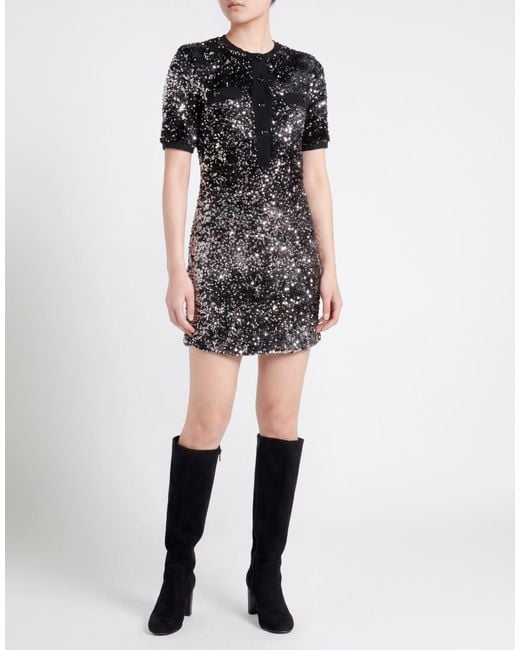 Marella Black Mini Dress Polyester