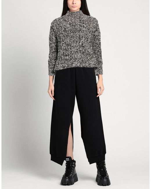 Moschino Gray Turtleneck Polyamide, Wool, Viscose