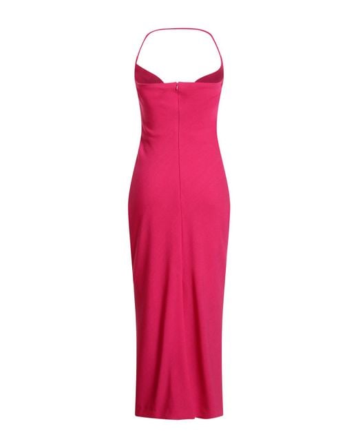 Givenchy Pink Fuchsia Maxi Dress Wool, Elastane, Polyamide
