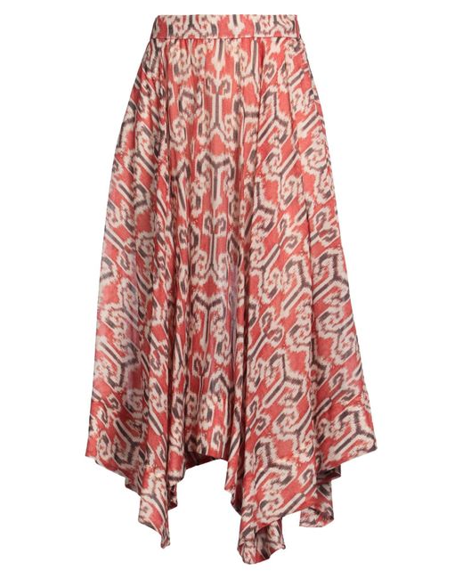 Bazar Deluxe Red Midi Skirt