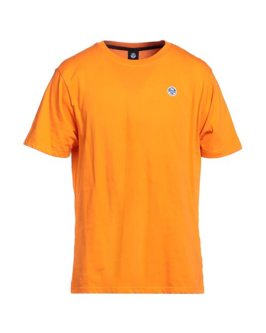 North Sails Orange T-shirt for men