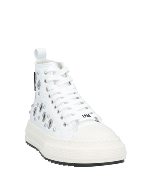 DSquared² White Sneakers Leather