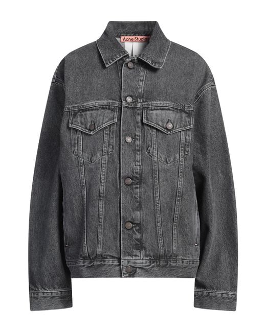 Acne Gray Denim Outerwear