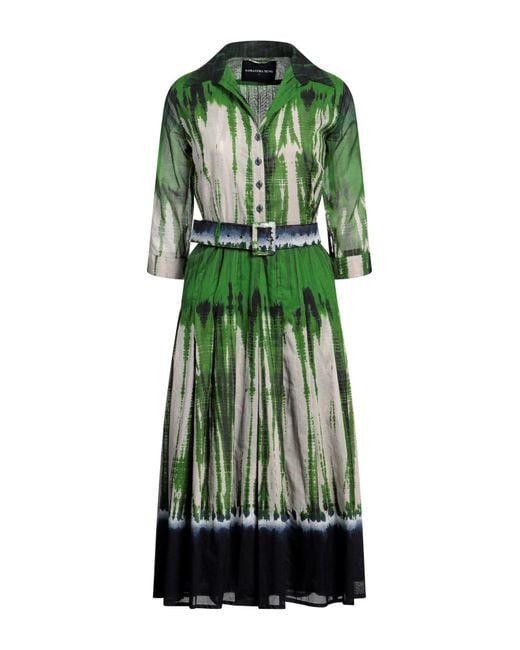Samantha Sung Green Midi Dress