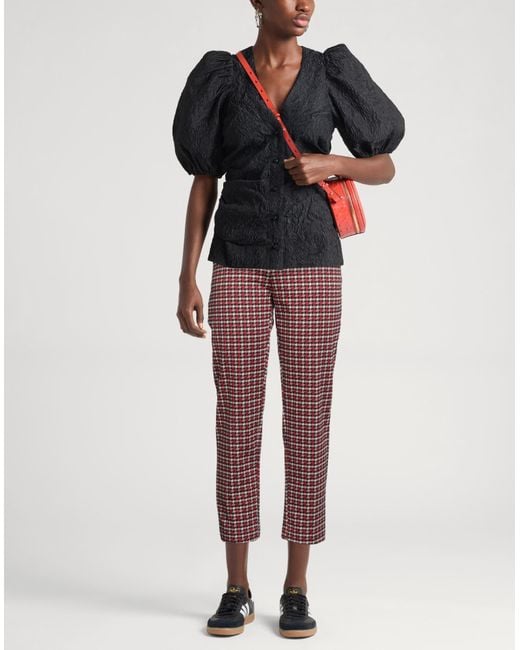 Liu Jo Red Pants Polyester, Polyamide, Elastane