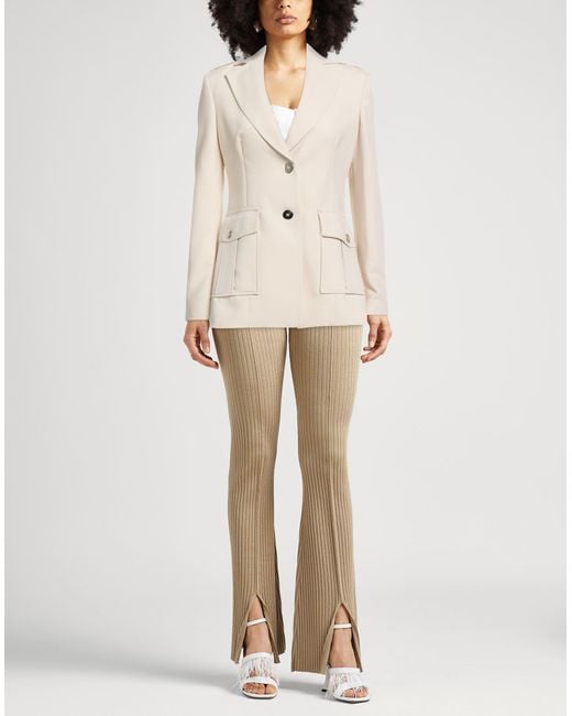 Caractere Natural Ivory Blazer Polyester, Viscose, Elastane