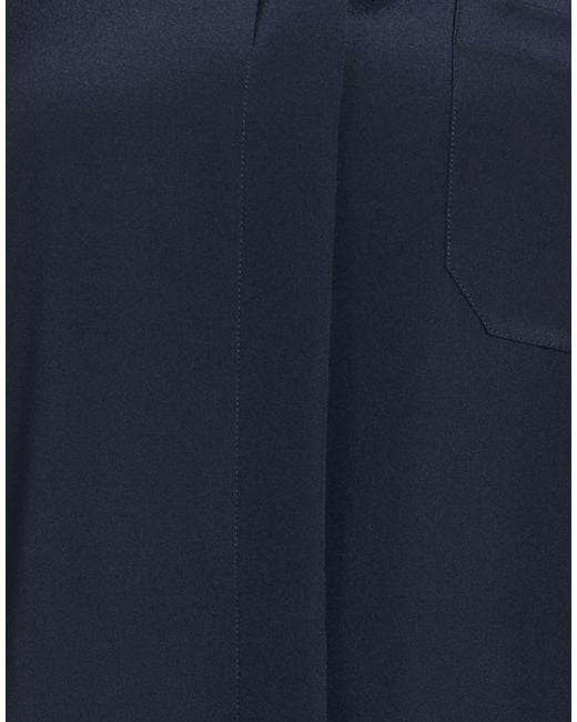 Max Mara Blue Shirt Silk, Elastane