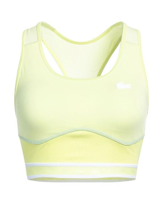 Lacoste Yellow Top Polyester, Elastane