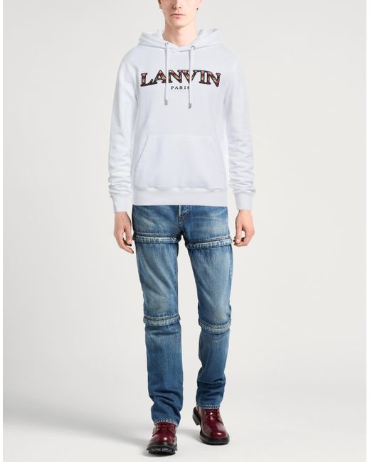 Lanvin White Sweatshirt Cotton for men