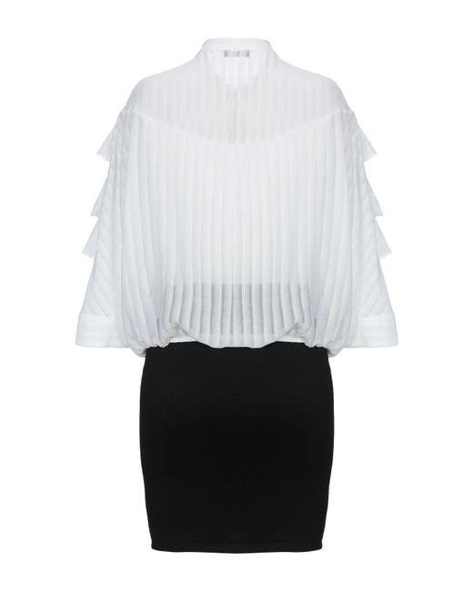 Soallure White Mini Dress Polyester