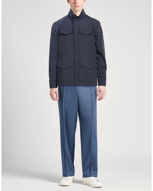 Paul & Shark Blue Jacket Nylon, Elastane for men