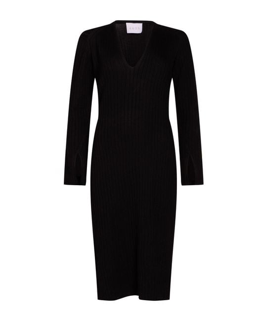 Kaos Black Midi Dress