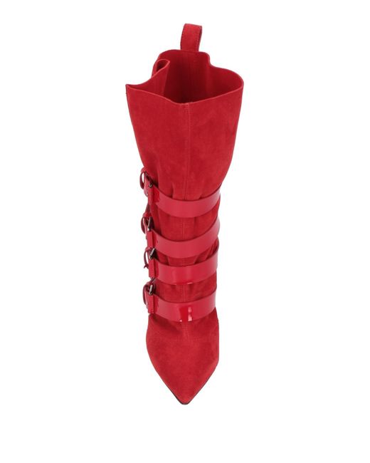 Casadei Red Ankle Boots