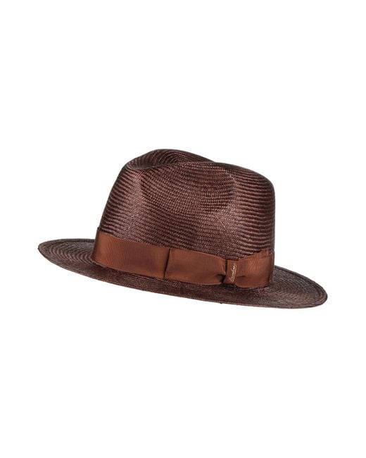 Borsalino Brown Hat for men