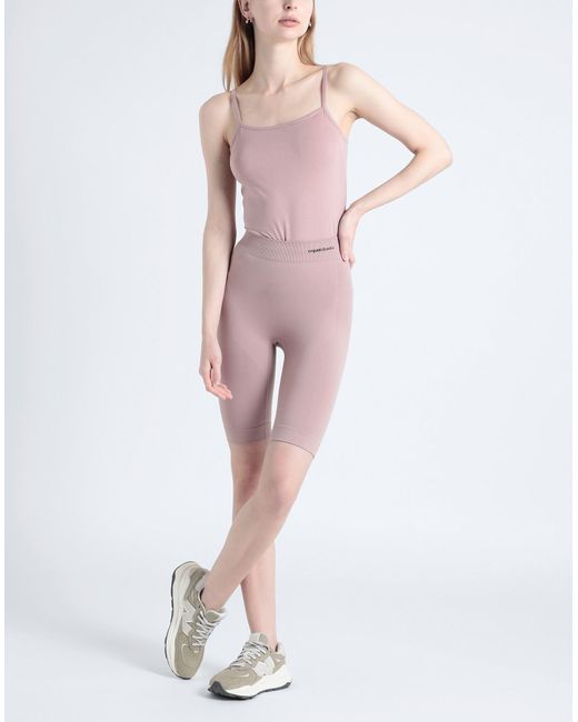 Organic Basics Pink Active Bike Shorts Blush Leggings Recycled Nylon, Nylon, Elastane