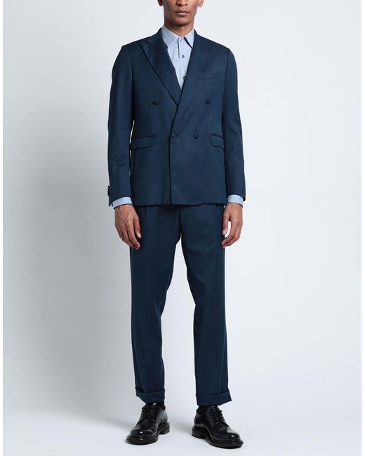 Alessandro Dell'acqua Blue Suit for men