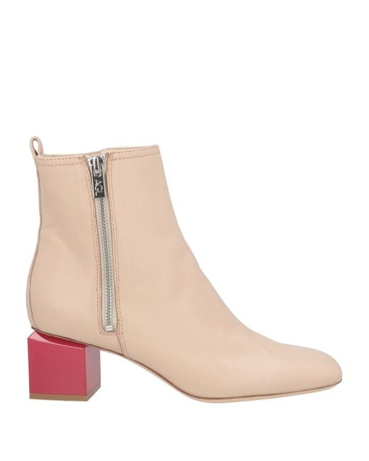 Agl Attilio Giusti Leombruni Natural Blush Ankle Boots Leather