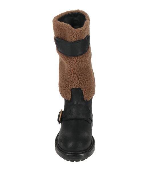 Dolce & Gabbana Brown Camel Boot Leather for men