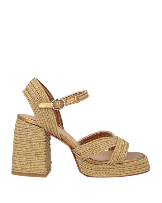 Castaner Metallic Sandals
