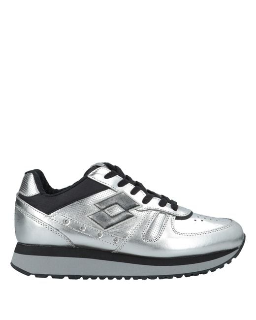 Lotto Leggenda Gray Sneakers Soft Leather, Textile Fibers