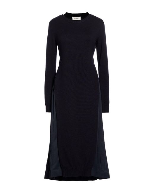 MEIMEIJ Blue Midi Dress Virgin Wool, Polyester